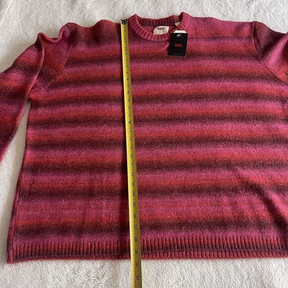 NWT Levis MENS SIZE XXL BATTERY WOOL-BLEND POPPY STRIPE SWEATER MSRP $98 - Picture 10 of 10